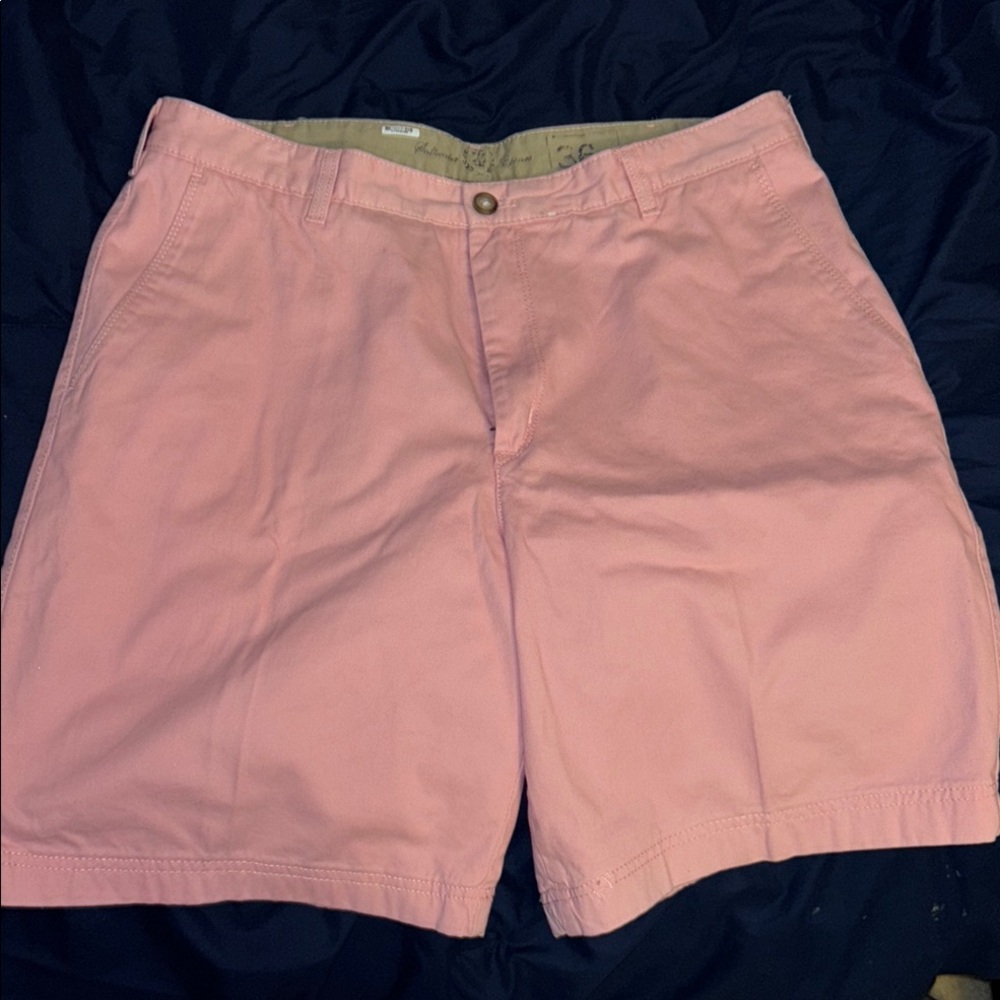 Izod Pink Cargo Shorts Casual Cotton Blend